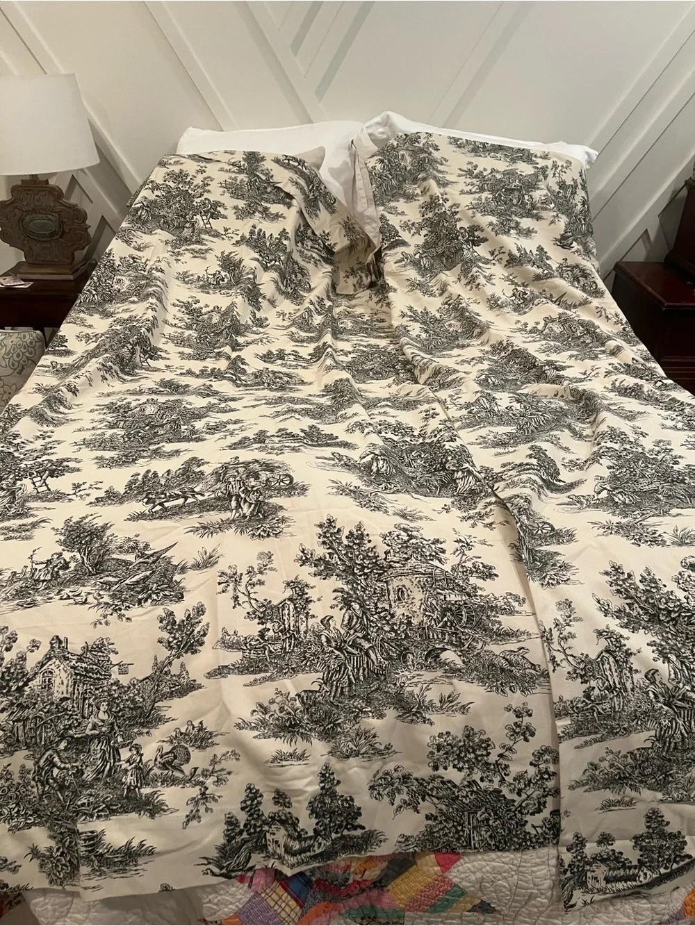 Toile French Country Curtains